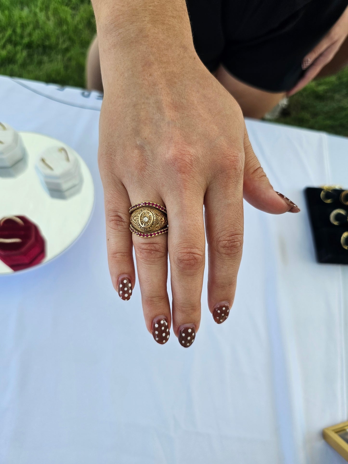 All Maroon Dainty Ring Bands - 2mm