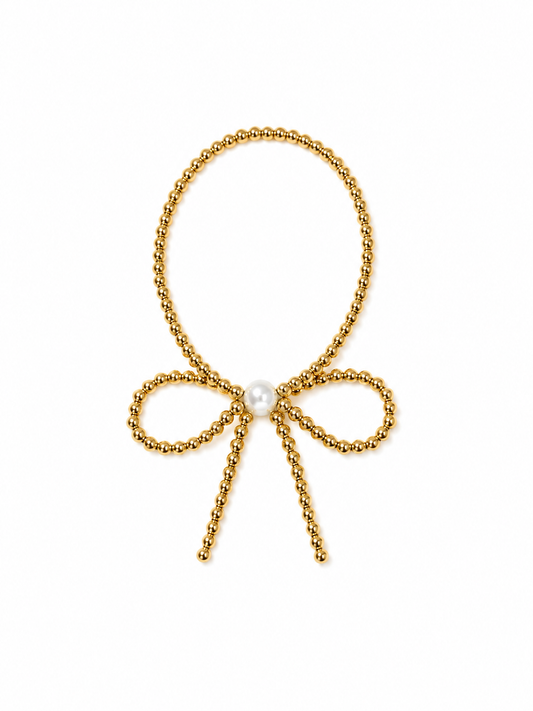 Pearl Bow Bracelet