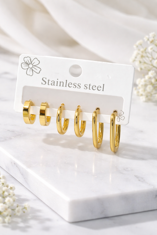 Gold Huggie Earrings