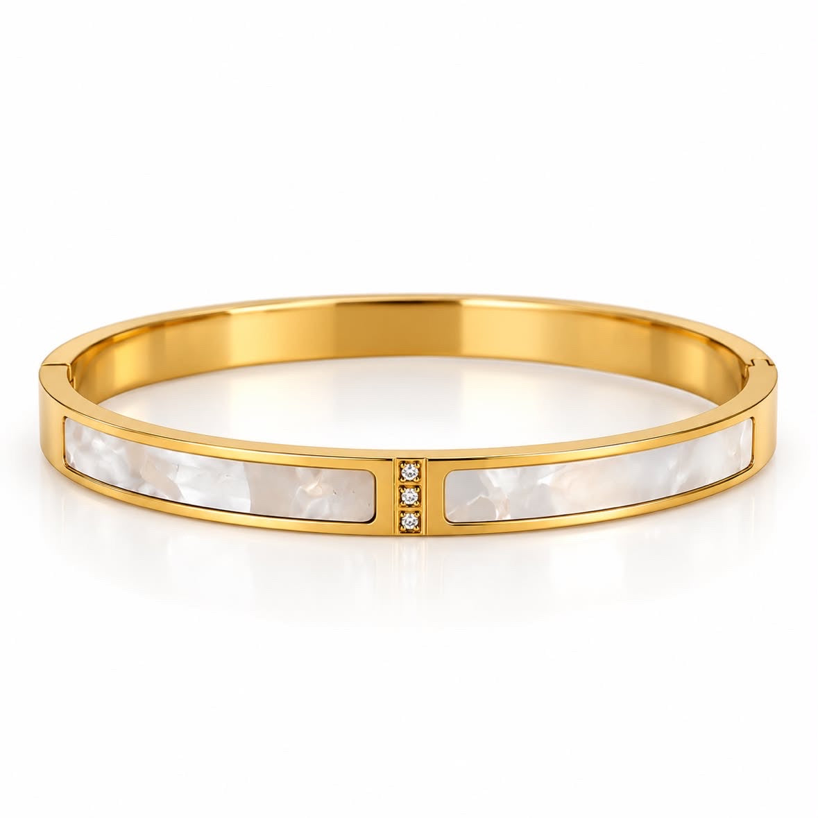 Gold Mother-of-Pearl Bracelet