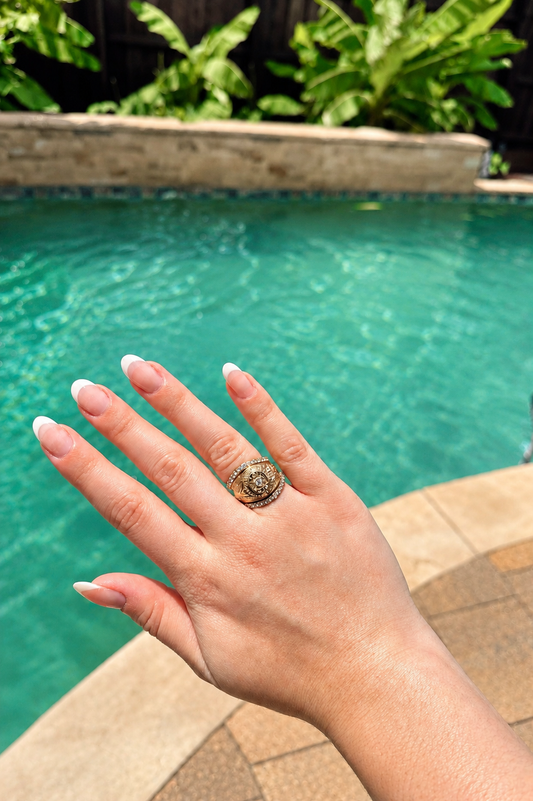 2mm All White Stainless Steel Ring Band