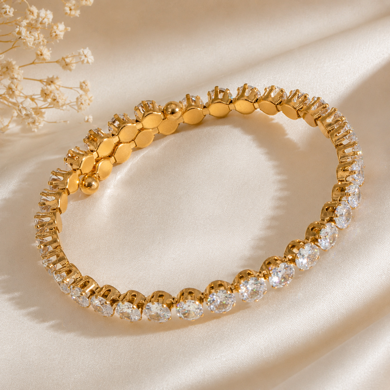 Classic Diamond Tennis Bangle