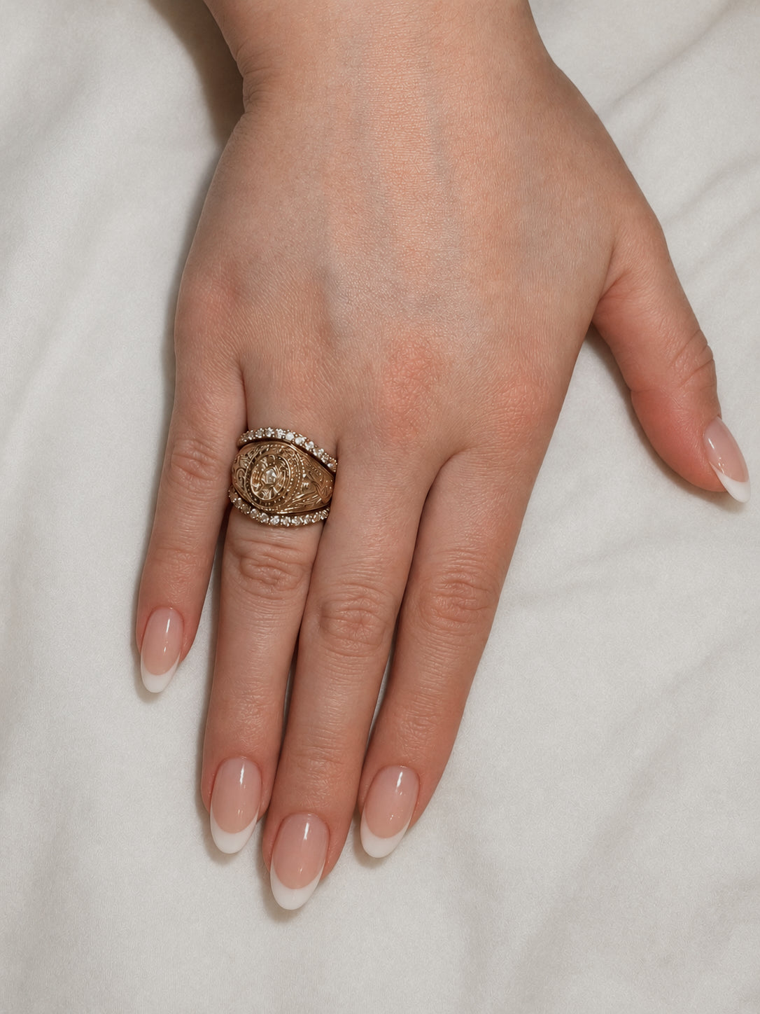 2mm All White Stainless Steel Ring Band