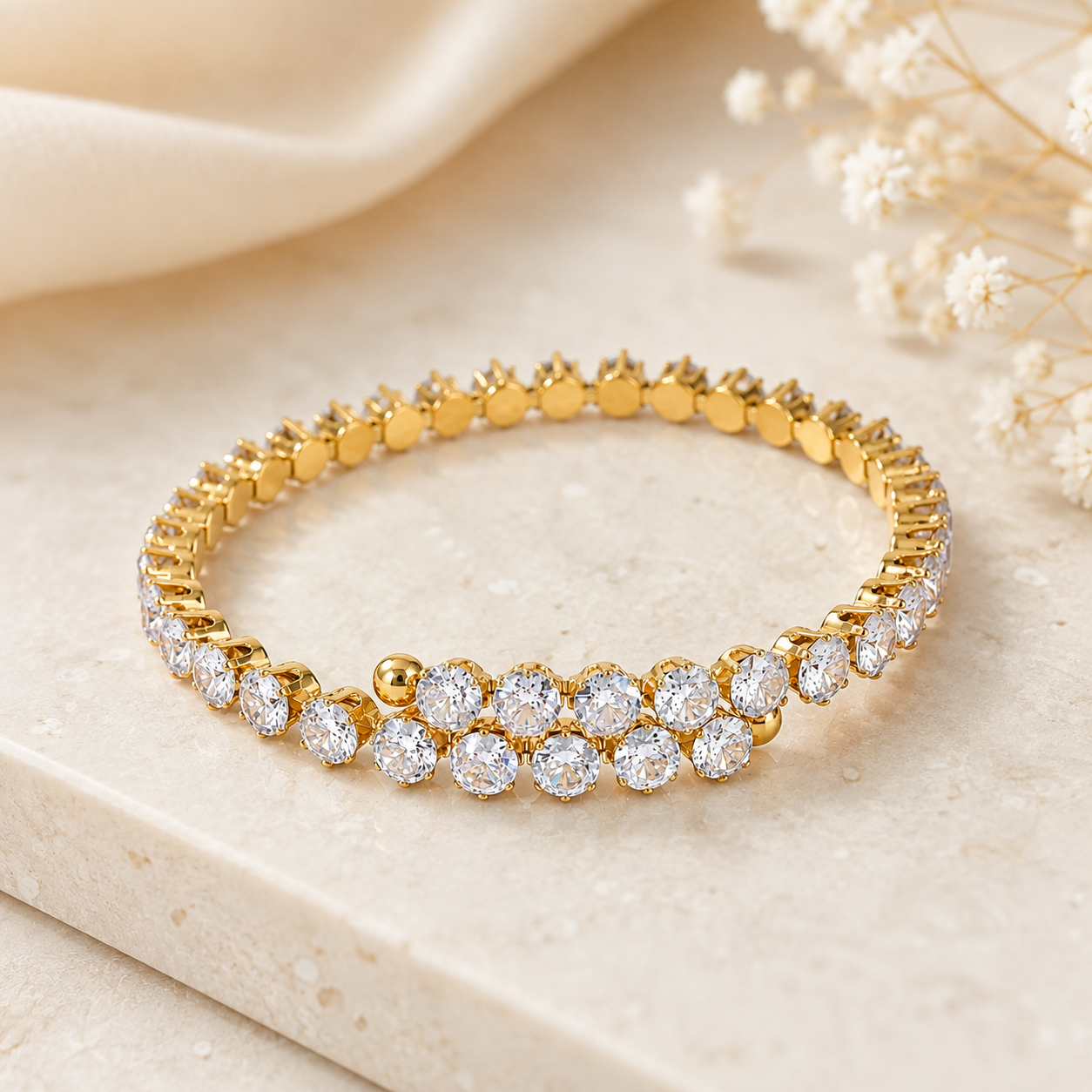 Classic Diamond Tennis Bangle